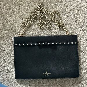 Kate, spade leather purse with a chain